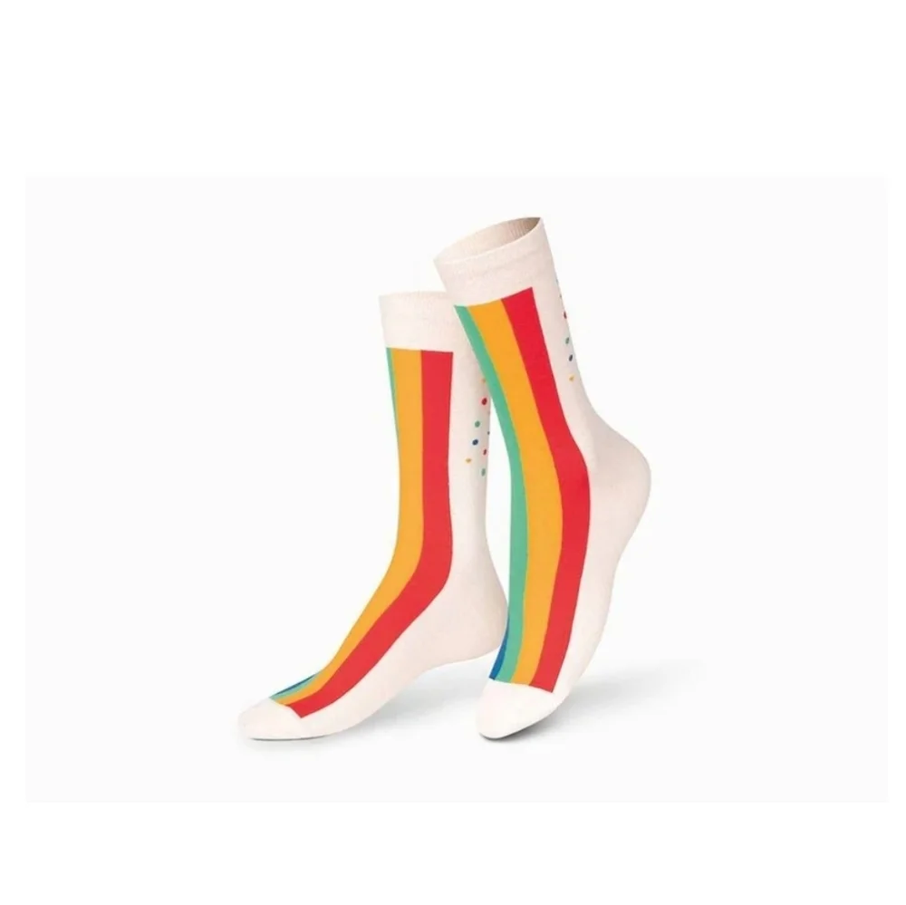 ❤️BUY 2 GET 1 FREE Eat My Socks Rainbow Cake Unisex Socks, Retail $15.99US